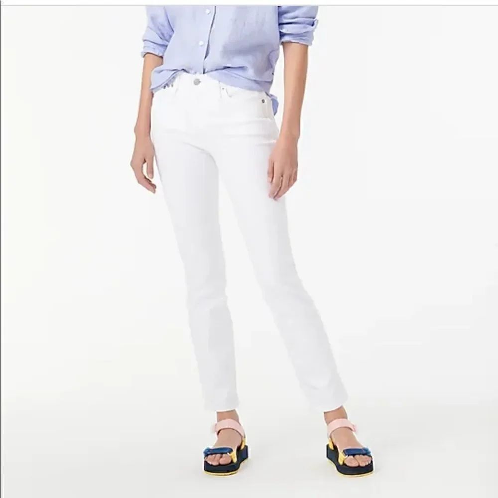 *J.Crew 9" vintage slim straight jean in white